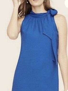 Ann Taylor Royal Blue Sleeveless Dress